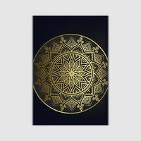 abstrait de luxe mandala or arabesque style oriental vecteur