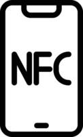 nfc vecteur icône