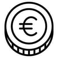 euro Paiement et la finance icône illustration vecteur