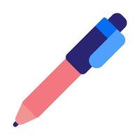 stylo en ligne apprentissage icône vecteur