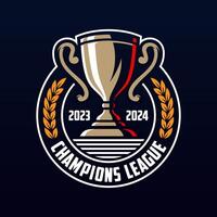 champions des sports ligue emblème badge logo conception vecteur modèle.