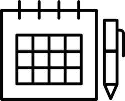 calendrier icône symbole vecteur image