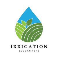 irrigation logo conception vecteur. icône symbole. modèle illustration vecteur