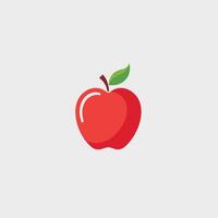 Pomme icône logo agrafe art vecteur illustration