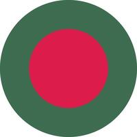 rond bangladesh drapeau . cercle drapeau de bangladesh . vecteur illustration