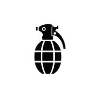 grenade icône logo agrafe art vecteur illustration