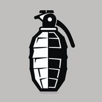 grenade icône logo agrafe art vecteur illustration