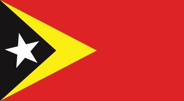 plat illustration de le est timor nationale drapeau. est timor drapeau conception. vecteur