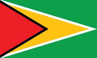 plat illustration de Guyane drapeau. Guyane nationale drapeau conception. vecteur