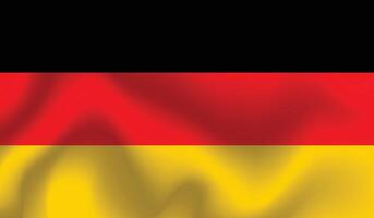 plat illustration de Allemagne nationale drapeau. Allemagne drapeau conception. Allemagne vague drapeau. vecteur
