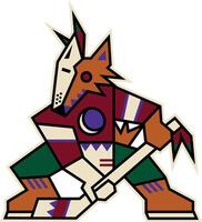 logo de le Arizona coyotes nationale le hockey ligue équipe vecteur