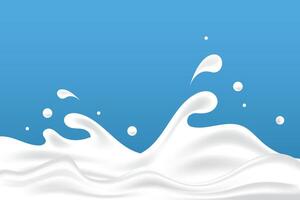 laiteux vagues Contexte. Additionnel éléments de Lait conception vecteur