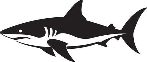 requin silhouette vecteur illustration blanc Contexte