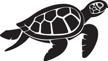 tortue silhouette vecteur illustration blanc Contexte