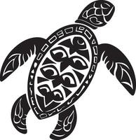 tortue silhouette vecteur illustration blanc Contexte