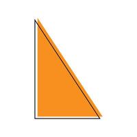Triangle géométrique icône vecteur je