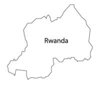 Rwanda carte icône vecteur