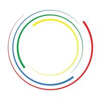 circulaire rond Cadre logo vecteur