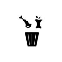 biologique déchets concept ligne icône. Facile élément illustration. biologique déchets concept contour symbole conception. vecteur