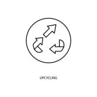 recyclage concept ligne icône. Facile élément illustration. recyclage concept contour symbole conception. vecteur