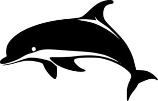 dauphin - minimaliste et plat logo - vecteur illustration