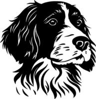 terrier, noir et blanc vecteur illustration