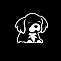 chiot - minimaliste et plat logo - vecteur illustration