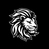 lion, noir et blanc vecteur illustration