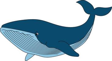 coloré baleine clipart pour les amoureux de mer animaux vecteur