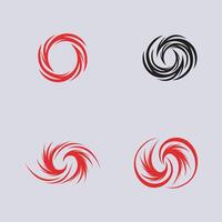 ensemble de ouragan logo symbole icône illustration vecteur entreprise