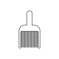 cheveux peigne icône vecteur. coiffure illustration signe. coiffeur magasin symbole. coiffeur logo. vecteur