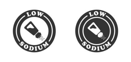 faible sodium badge ou logo. plat vecteur illustration.