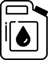 pétrole boîte glyphe et ligne vecteur illustration
