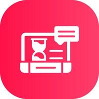 temps traqueur app Créatif icône conception vecteur