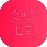 réel temps inventaire Info Créatif icône conception vecteur