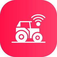 intelligent tracteur Créatif icône conception vecteur