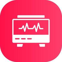 conception d'icône créative moniteur ekg vecteur