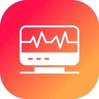 électrocardiogramme Créatif icône conception vecteur