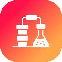 conception d'icône créative de chimie vecteur