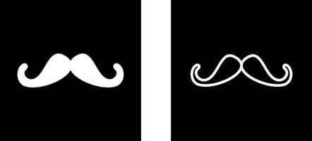 icône de vecteur de moustache