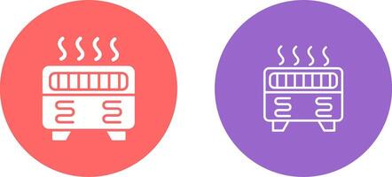 icône de vecteur de chauffage par convection