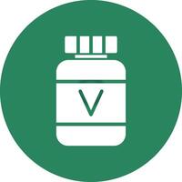 conception d'icônes créatives de vitamines vecteur