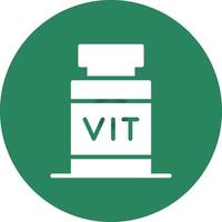 conception d'icônes créatives de vitamines vecteur