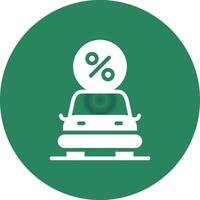 conception d'icône créative de prêt de voiture vecteur