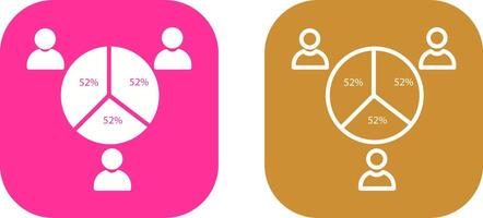 icône de vecteur de statistiques de candidat