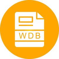 wdb Créatif icône conception vecteur