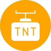 conception d'icône créative tnt vecteur