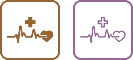 icône de vecteur de crise cardiaque