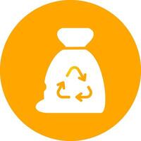 conception d'icône créative de sac à ordures vecteur