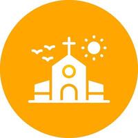 conception d'icône créative d'église vecteur